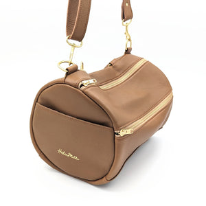 Barrel Bag - Helen Miller - leather handbag - women's nz made leather handbag - Cross body Bag - Shoulder Bag -