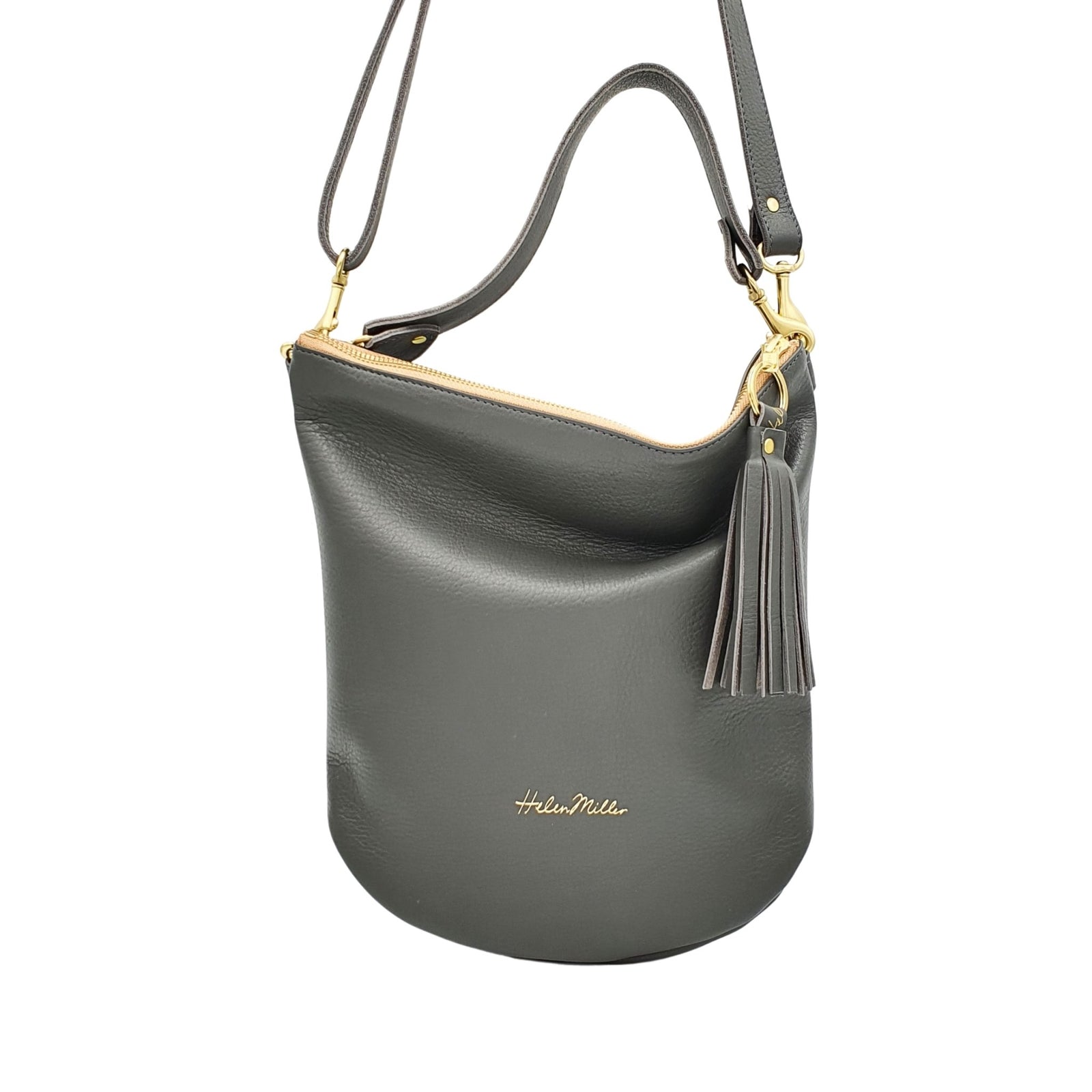 Short leather handle - Helen Miller
