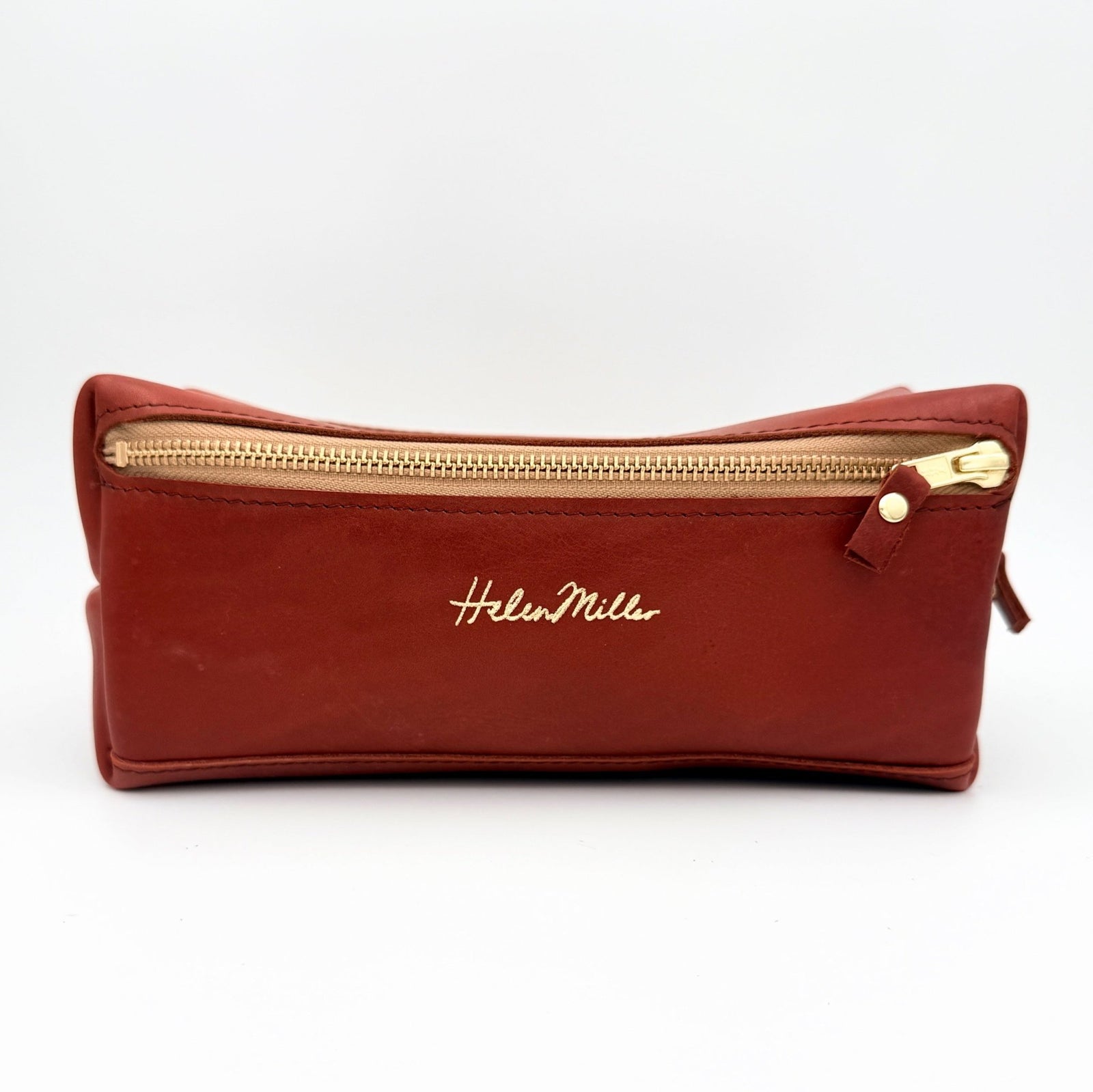 COLLECTIVE - Utility box bag - Burnt orange - Helen Miller