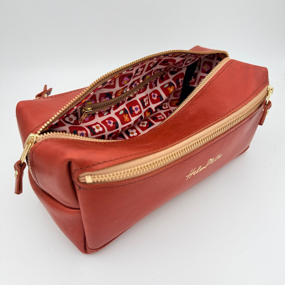 COLLECTIVE - Utility box bag - Burnt orange - Helen Miller