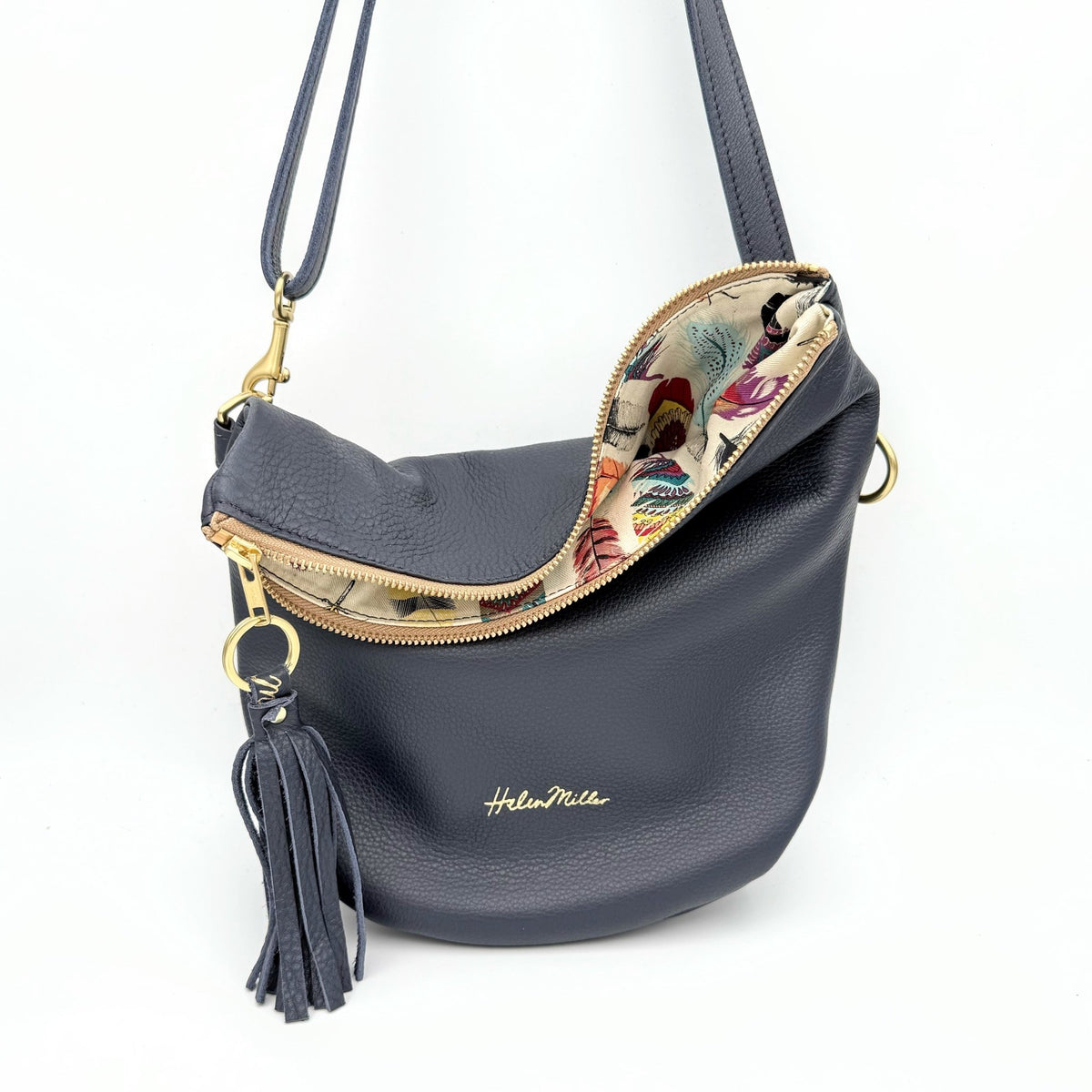 SALE - Mini Slouch - Navy - Helen Miller