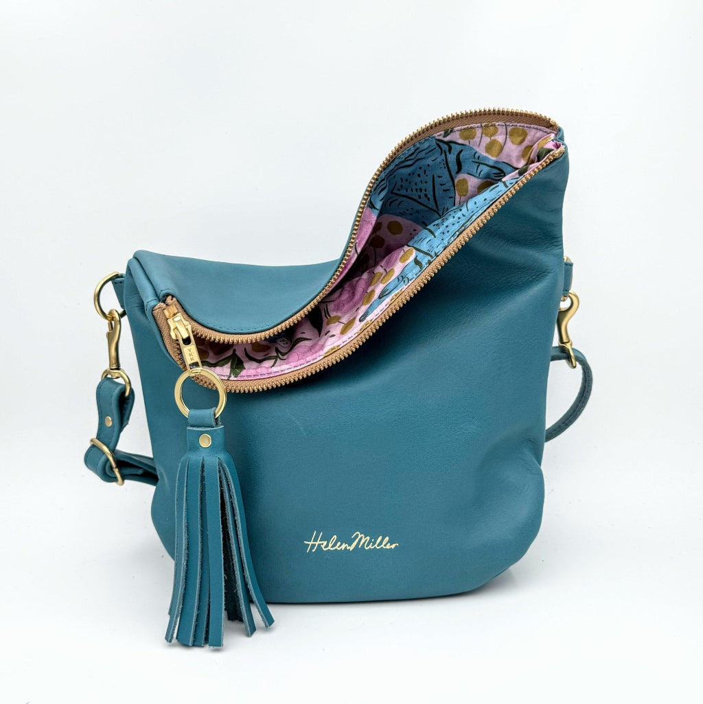 SALE - Mini Slouch - Teal - Helen Miller
