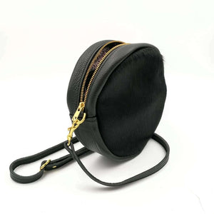 Disco Bag - Helen Miller - Handbag - Shoulder Bag - Handbag for women - Leather handbag - round bag - made in NZ