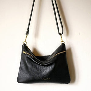 Double Trouble - Helen Miller - Leather shoulder bag - Womens leather bag - Laptop bag - handbag - leather bag made in NZ