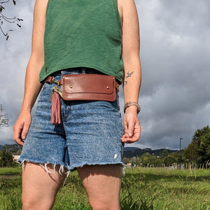 Phone pouch- Belt bag - Helen Miller - belt bag - phone bag - horse riding bag - equestrian phone pouch - leather phone bag