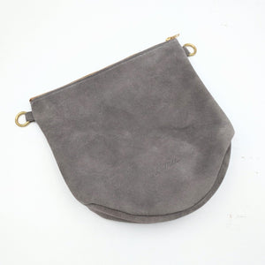 SALE - Sample - Grey Suede - Mini Non Slouch - Helen Miller
